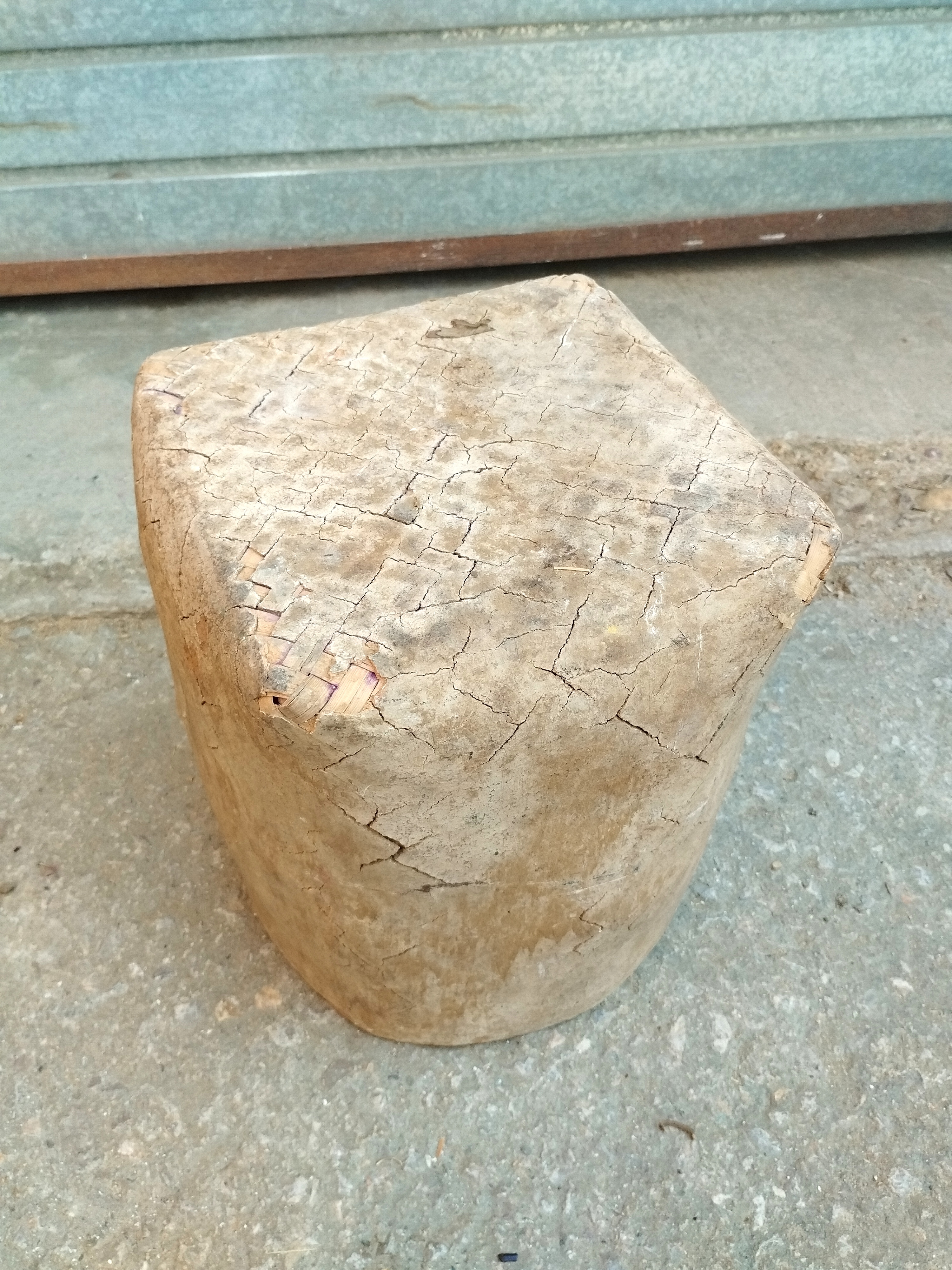cesto cubo tailandia asia arcilla bambu alt 28 o28 1u